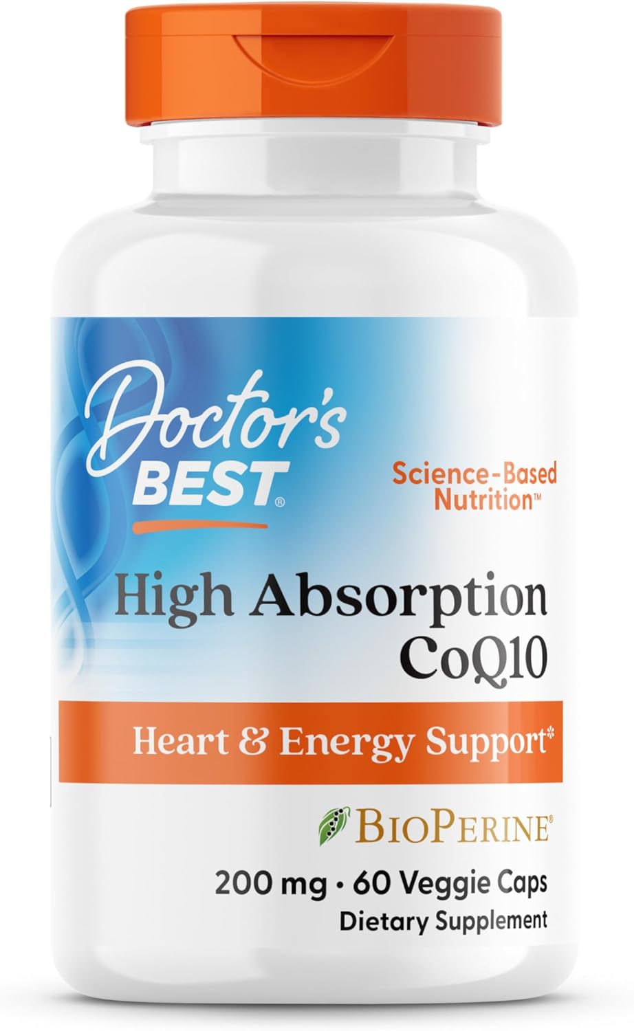 Doctor's Best High Absorption CoQ10 with BioPerine 200 mg (60 caps)