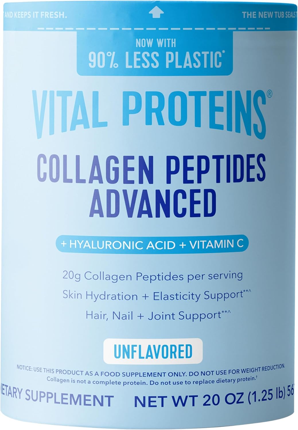 Vital Proteins Collagen Peptides Advanced with Hyaluronic Acid (20 oz)